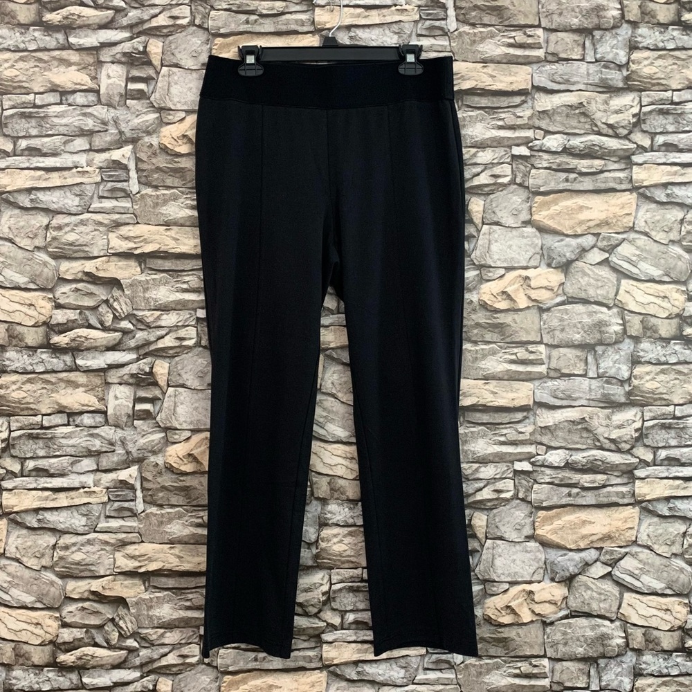 #30 Zac & Rachel Petite Black Pull On Dressy Casual Slacks Pants Women’s Size PL